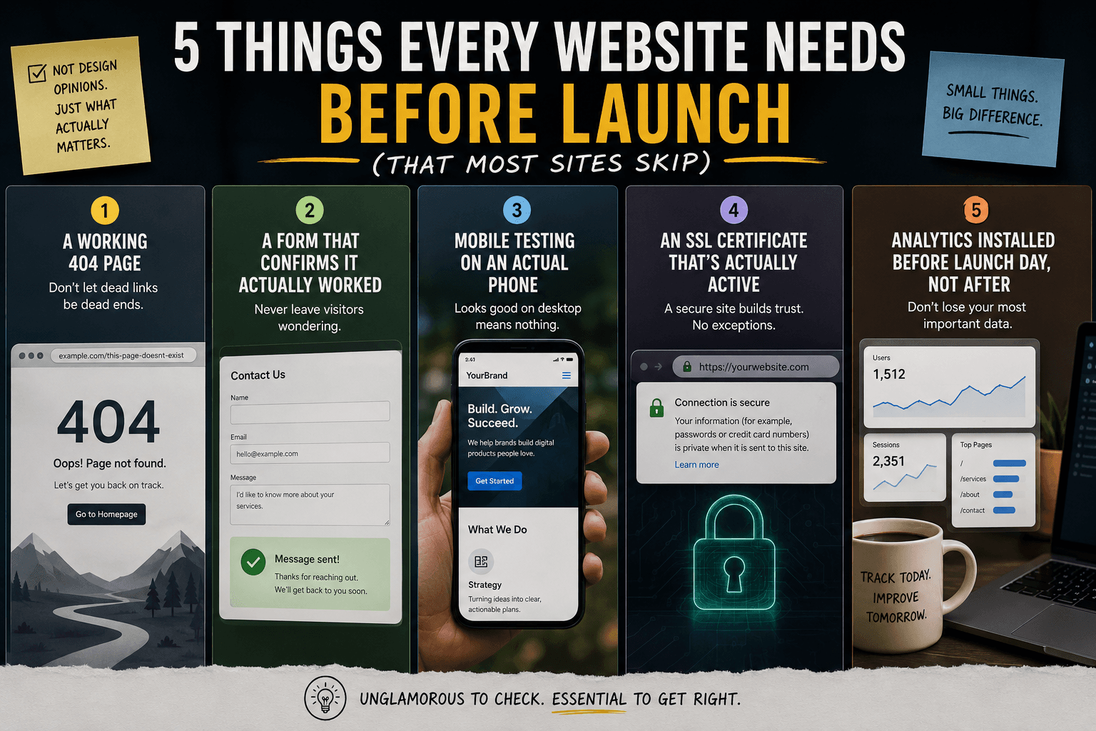 5 Things Every Website Needs Before Launch (That Most Sites Skip)